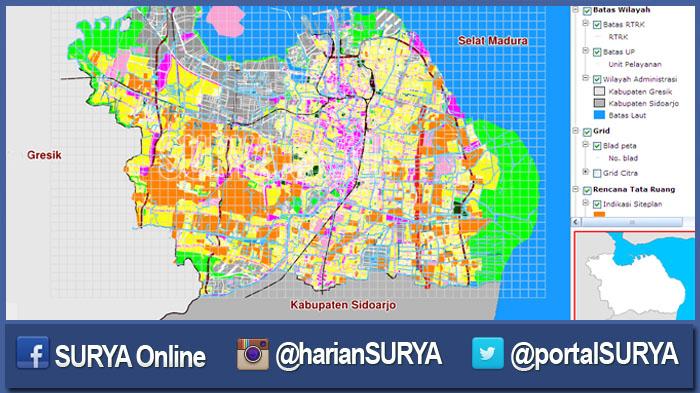 peta kota surabaya terbaru